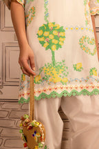 Stitched Embroidered Lawn Shirt+ Shalwar