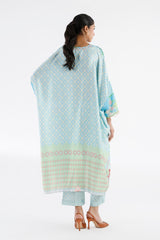 Stitched Printed Satin Shirt + Culotte