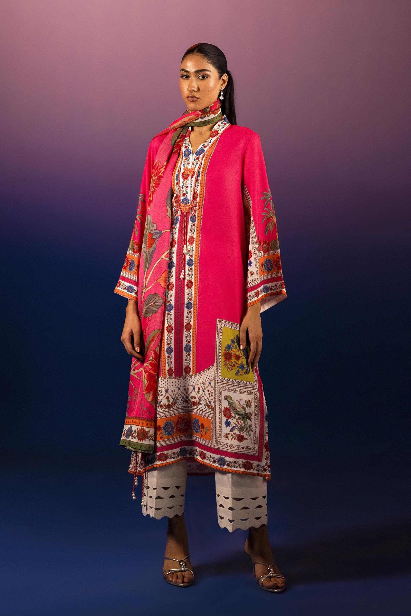 Stitched Printed Crepe Shirt+ Dupatta Main image