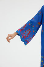 Stitched Printed Raw Silk Shirt