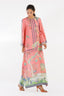 Stitched Printed Raw Silk Shirt