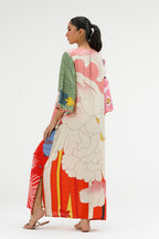 Stitched Printed Raw Silk Shirt