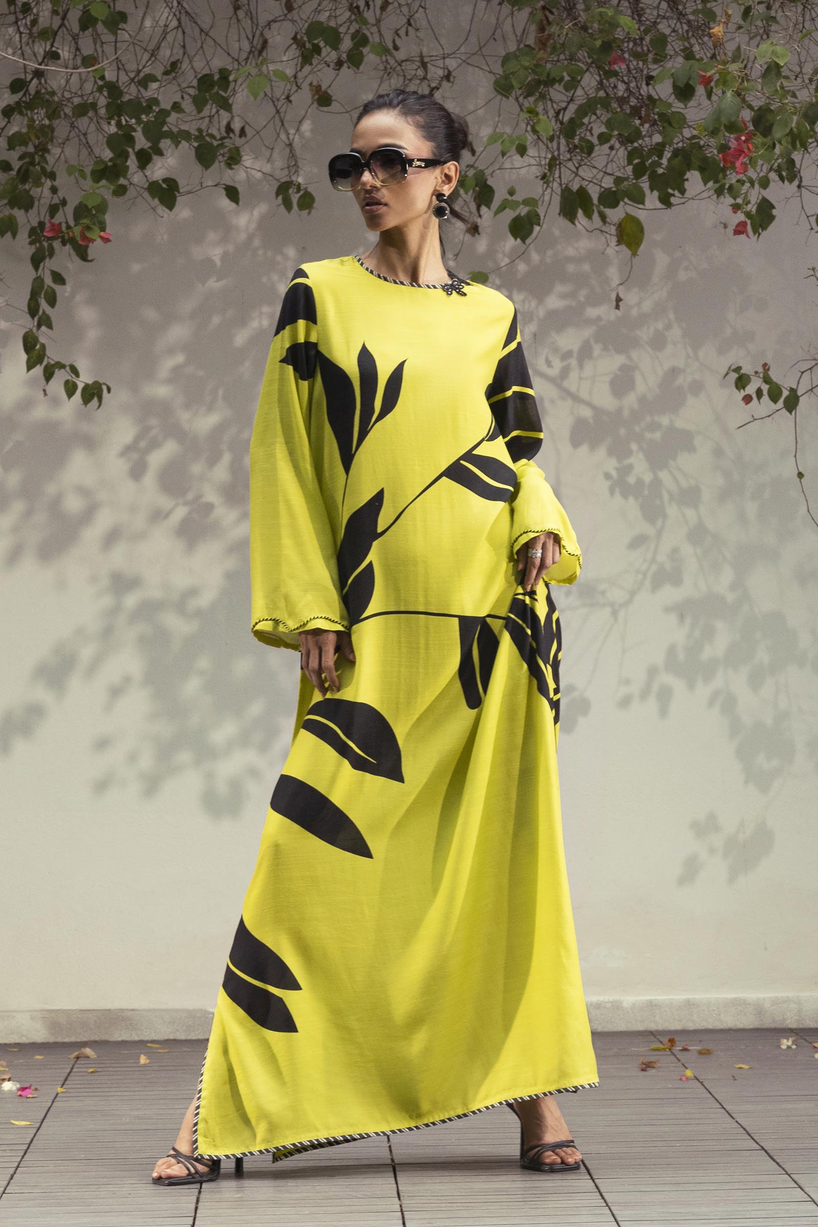 Stitched Printed Raw Silk Shirt Secondary image