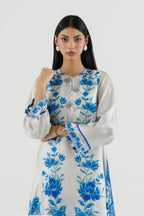 Stitched Printed Satin Shirt+ Culotte