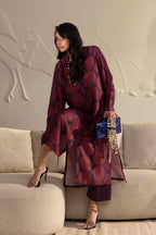 Stitched Printed Satin Shirt+ Culotte