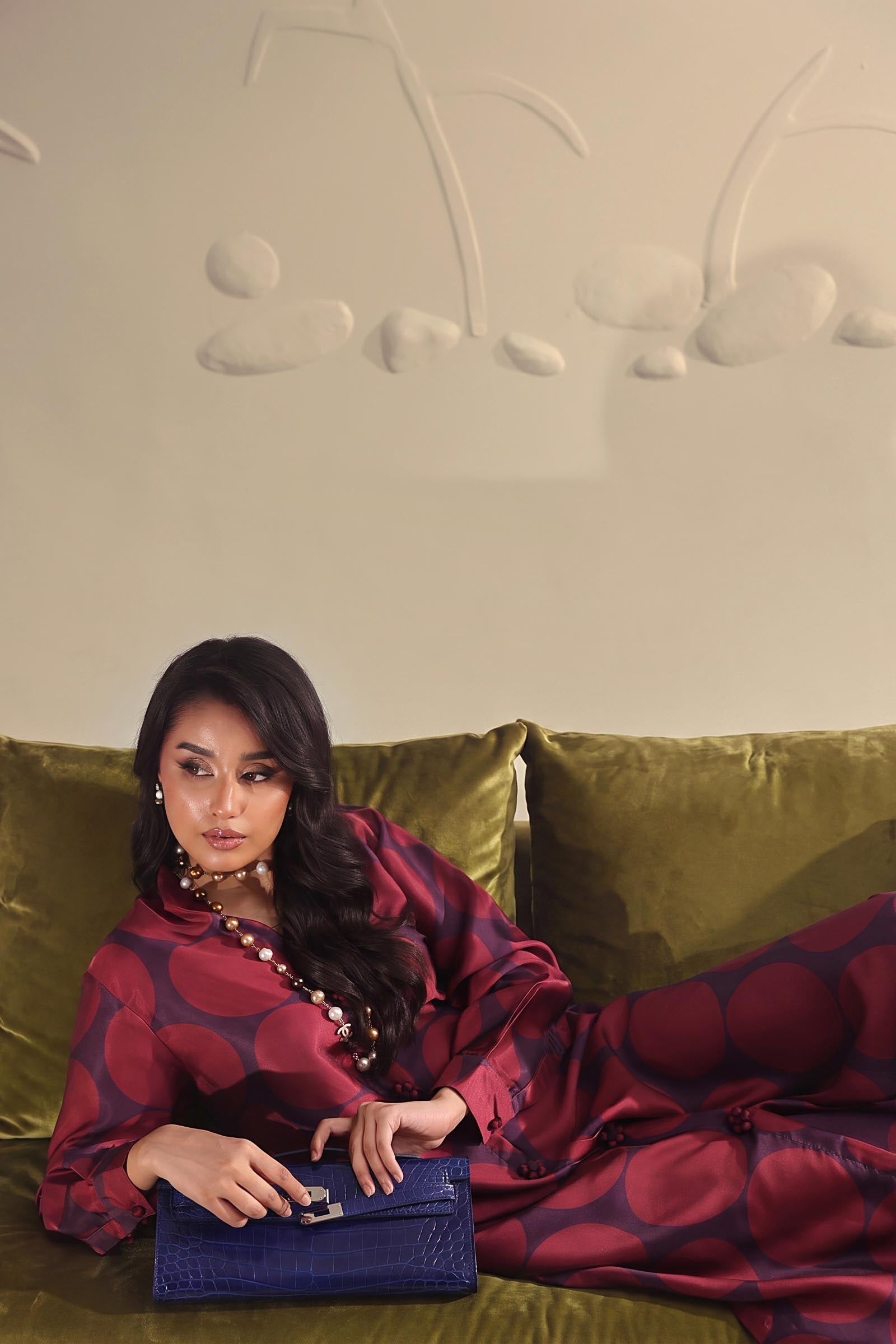 Stitched Printed Satin Shirt+ Culotte