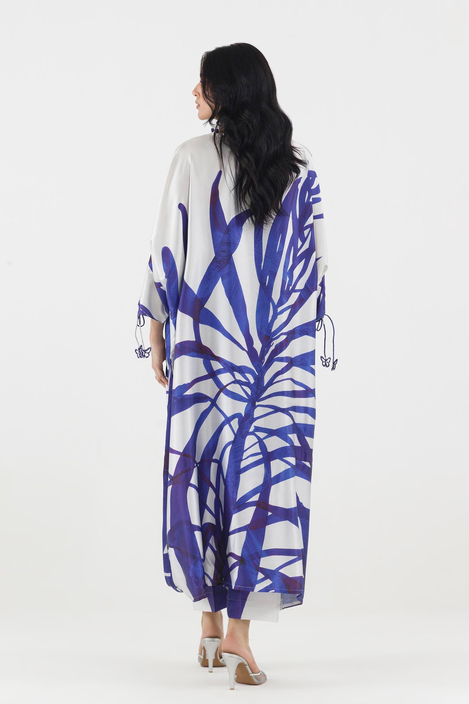 Stitched Printed Satin Shirt+ Culotte Main image