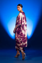 Stitched Printed Satin Shirt+ Culotte