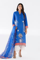 Stitched Printed Crepe Shirt + Dupatta