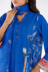Stitched Printed Crepe Shirt + Dupatta