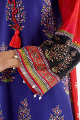 Stitched Printed Crepe Shirt + Dupatta