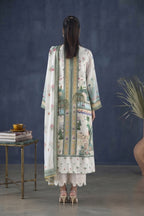 Stitched Printed Satin Shirt+ Dupatta