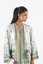 Stitched Printed Satin Shirt+ Dupatta