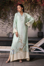 Stitched Printed Raw Silk Shirt