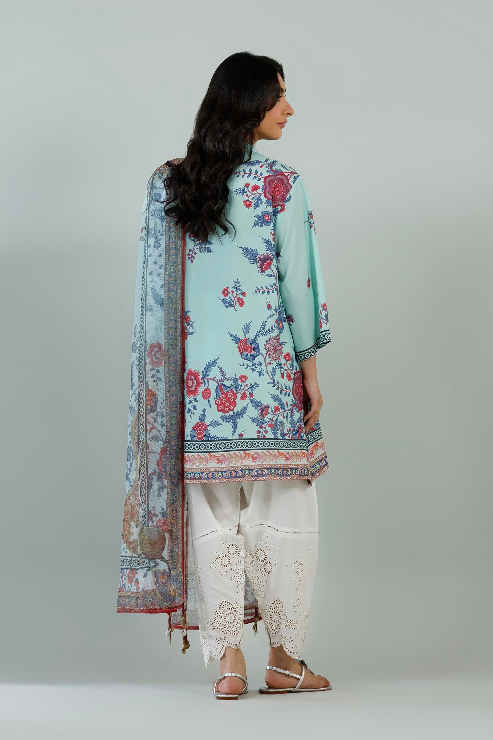 Stitched Printed Crepe Shirt+ Dupatta