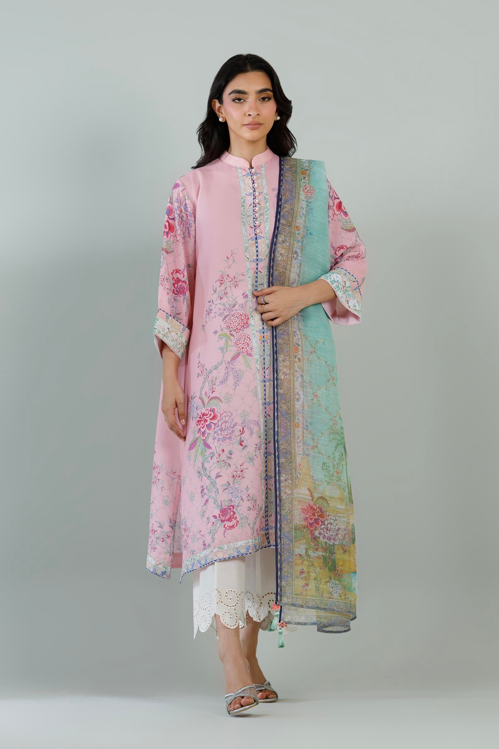 Stitched Printed Crepe Shirt+ Dupatta Main image