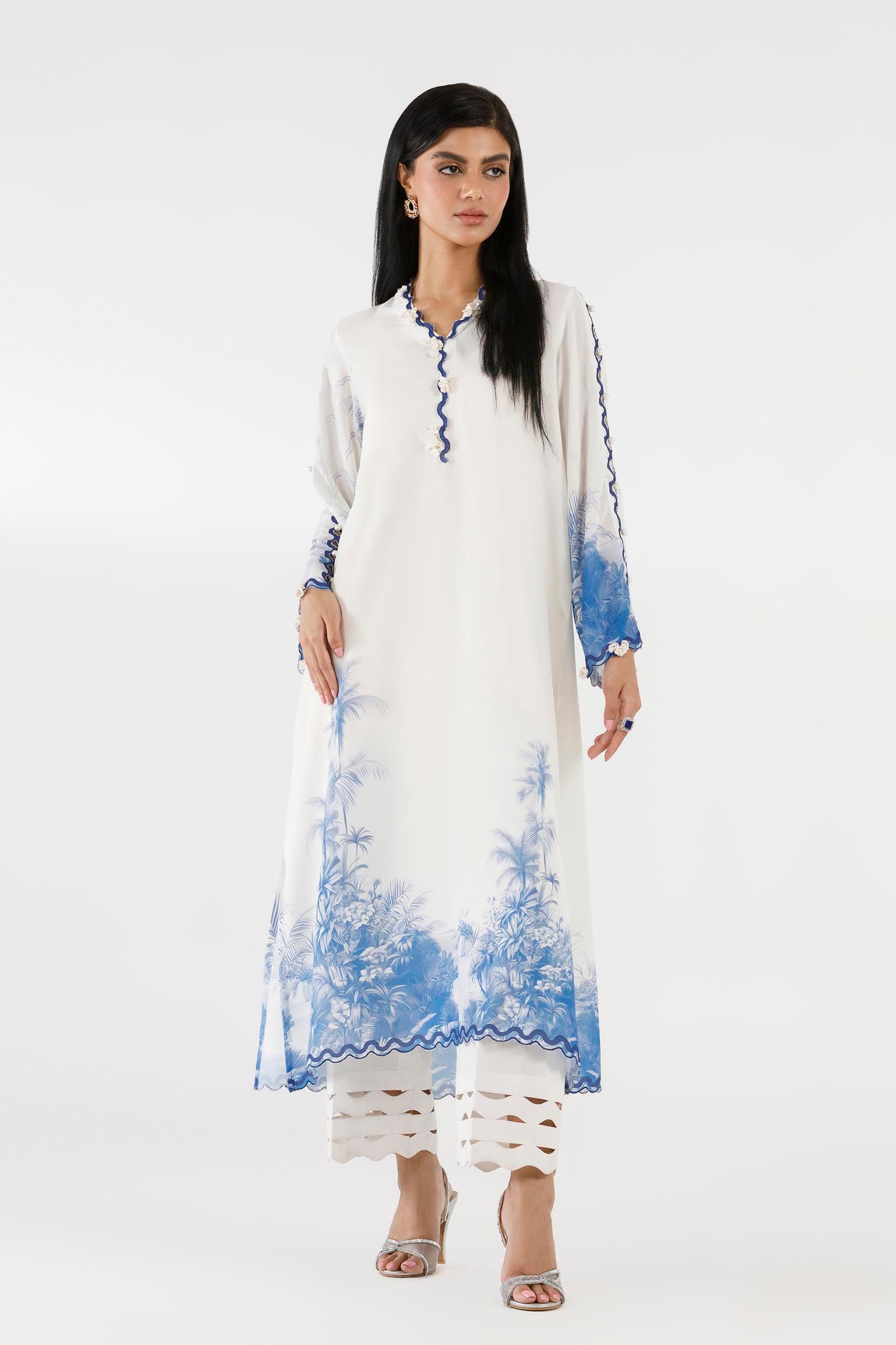 Stitched Printed Crepe Shirt+ Dupatta Main image