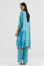 Stitched Printed Satin Shirt+ Culotte