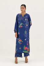 Stitched Printed Satin Shirt+ Culotte