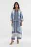 Stitched Printed Satin Shirt+ Culotte