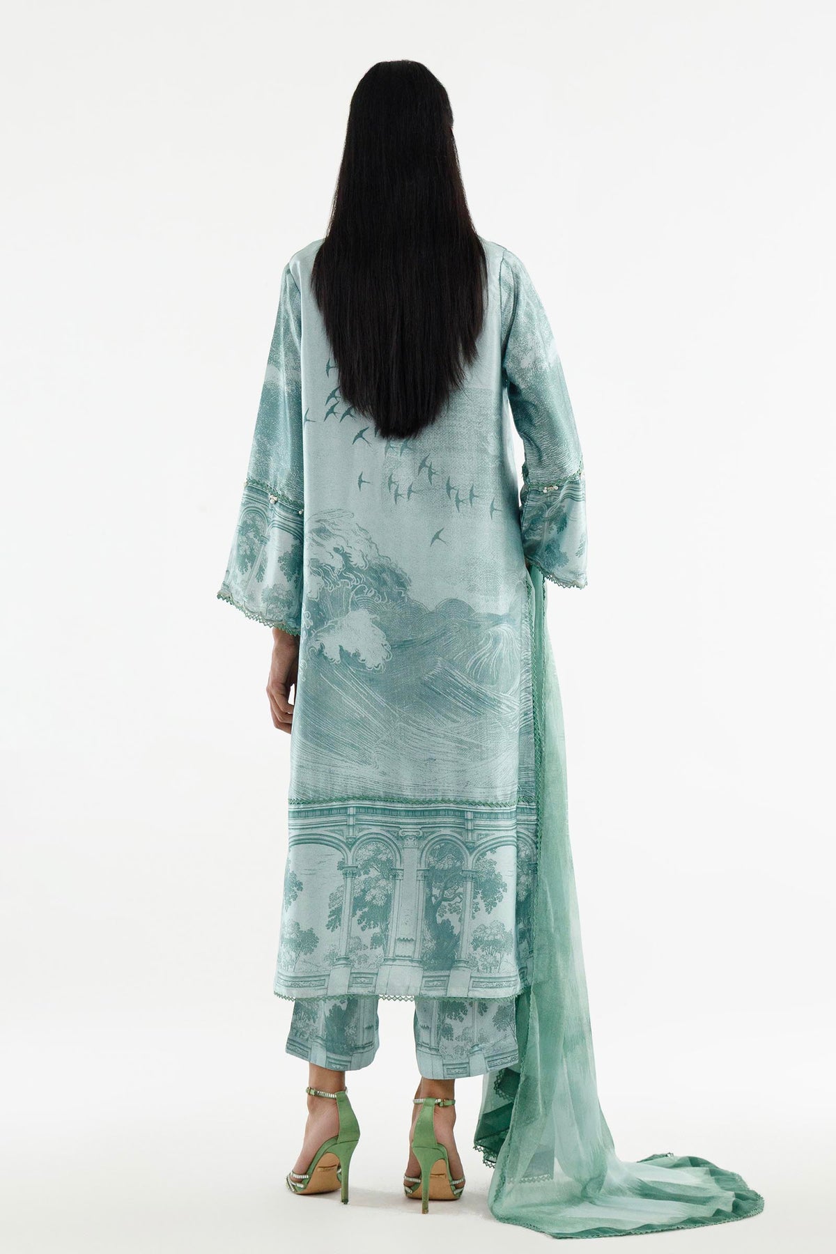 Stitched Printed Suit
