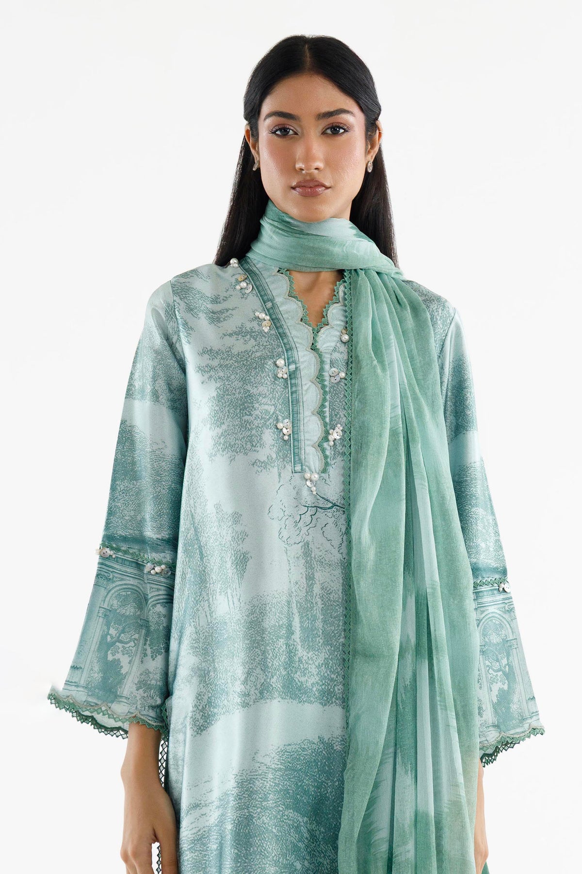 Stitched Printed Suit