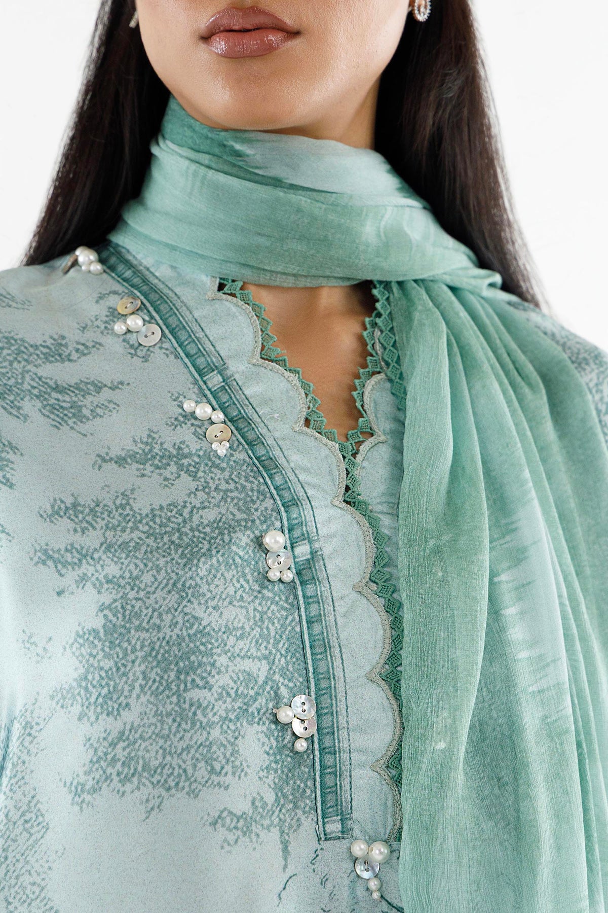 Stitched Printed Suit
