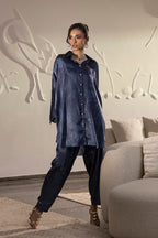 Stitched Printed Satin Shirt+  Shalwar