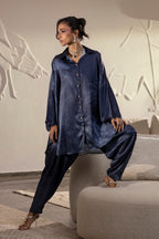 Stitched Printed Satin Shirt+  Shalwar