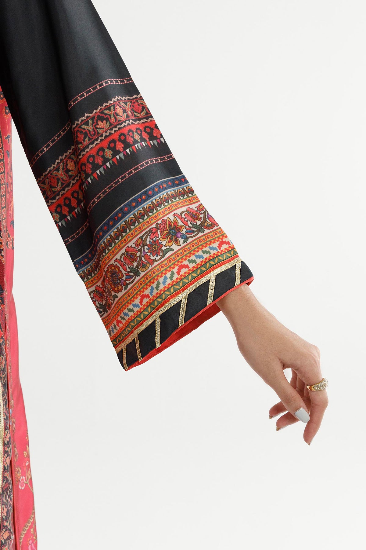 Stitched Printed Satin Shirt+ Dupatta