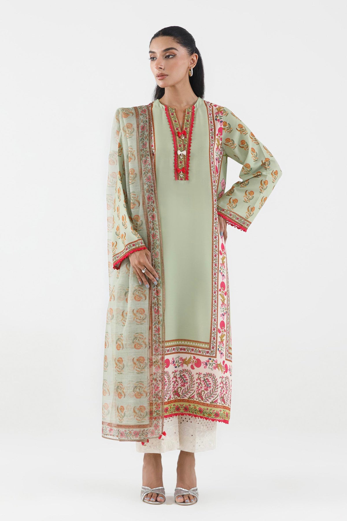 Stitched Printed Crepe Shirt+ Dupatta Main image