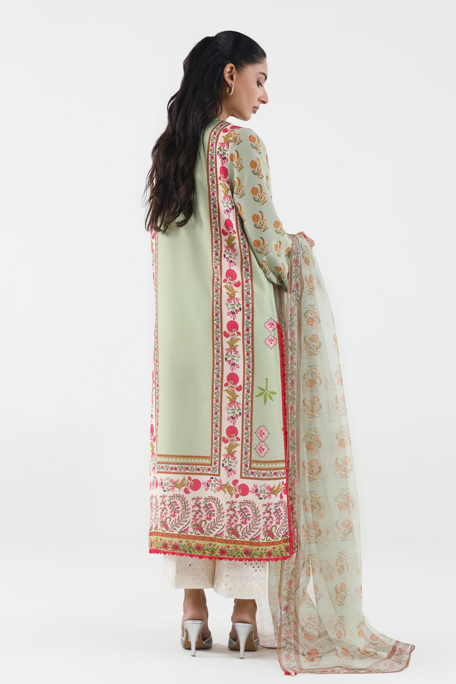 Stitched Printed Crepe Shirt+ Dupatta