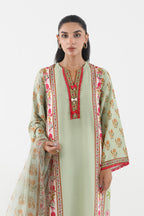 Stitched Printed Crepe Shirt+ Dupatta