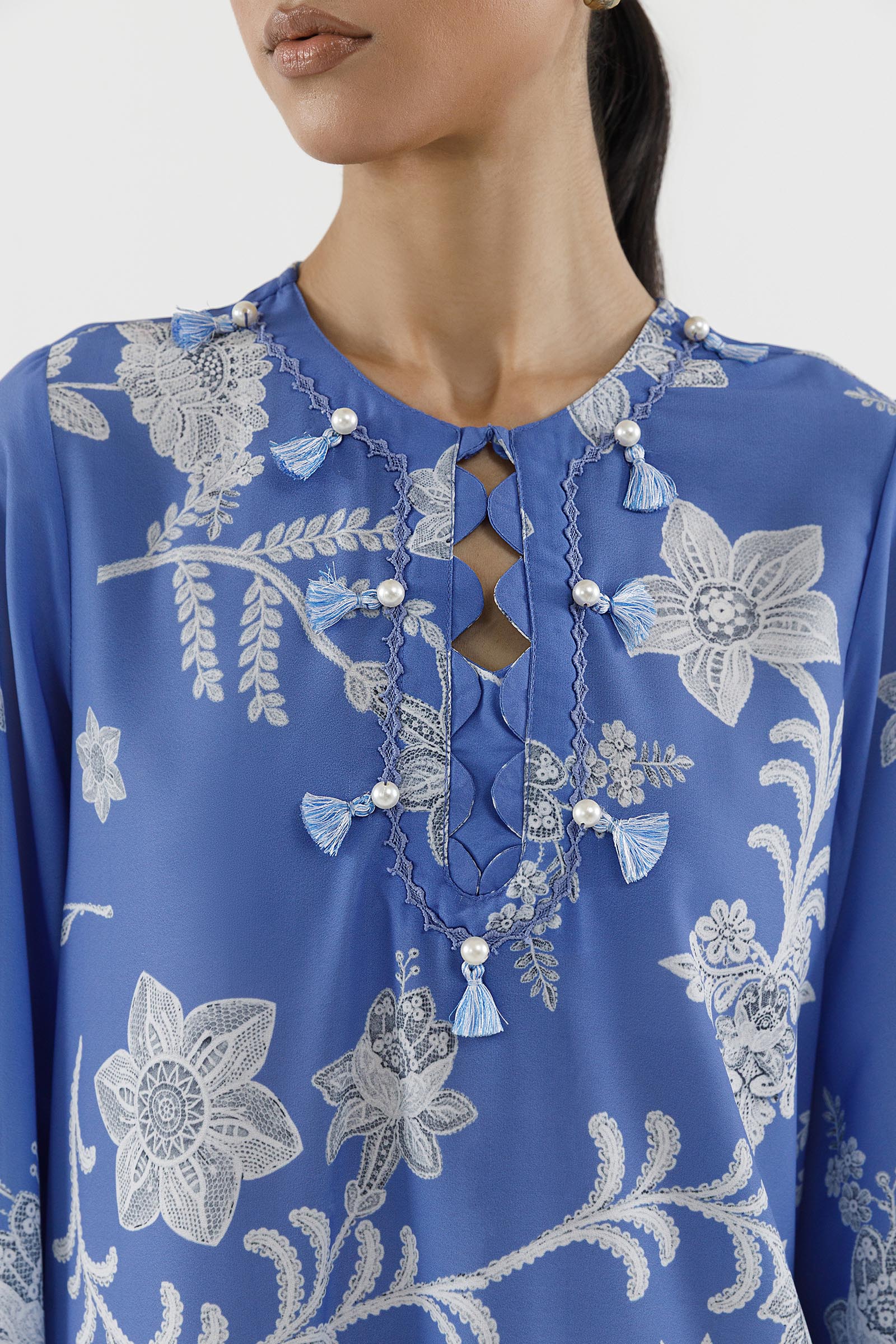 Stitched Printed Crepe Shirt+ Dupatta