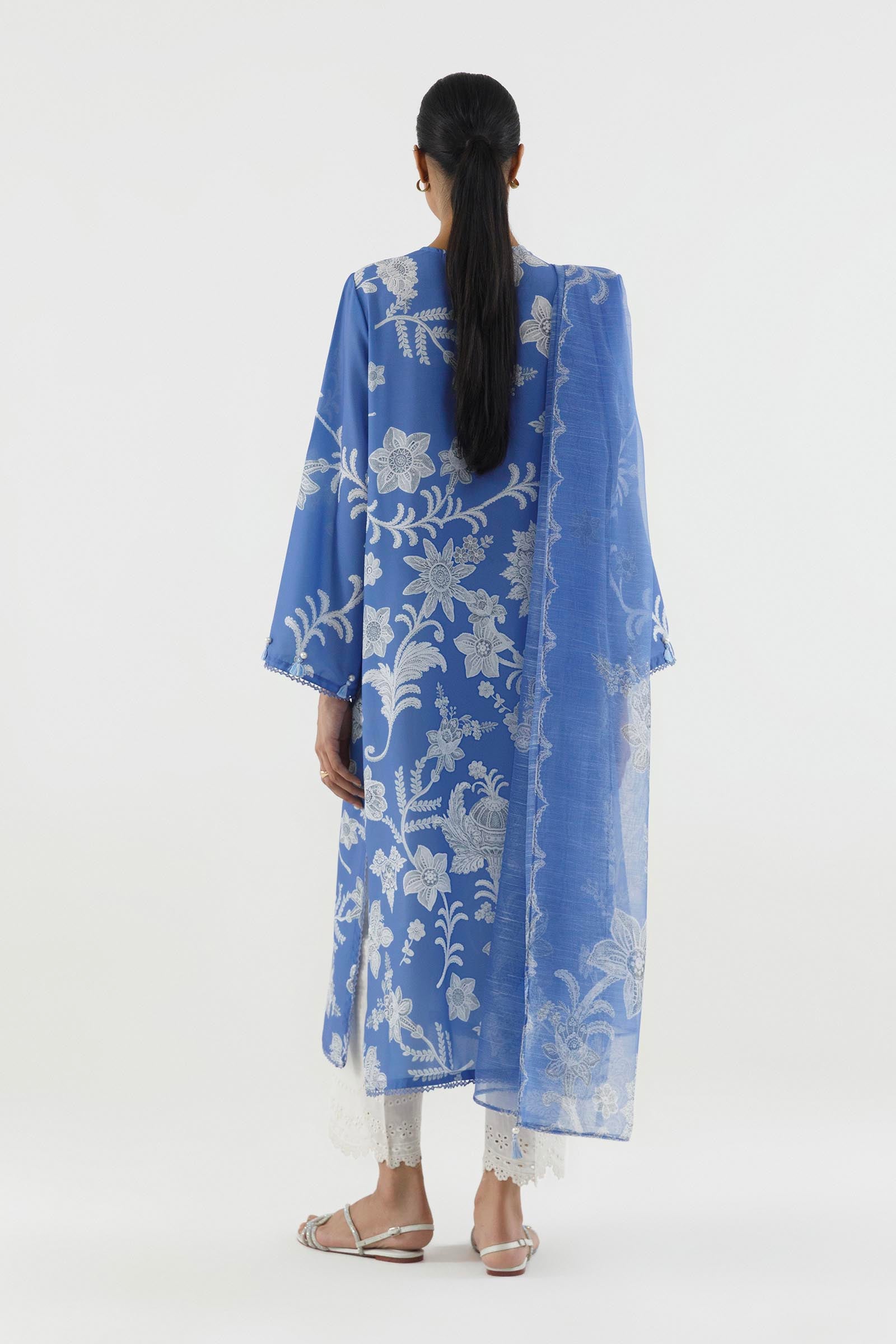 Stitched Printed Crepe Shirt+ Dupatta