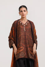 Stitched Printed Satin Shirt+ Dupatta