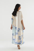Stitched Printed Satin Shirt+ Culotte