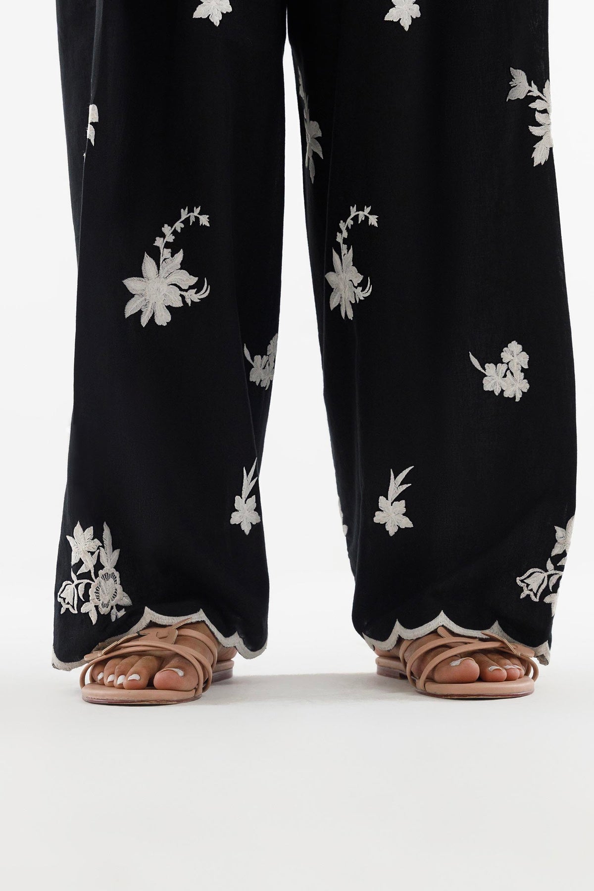 Stitched Embroidered Lawn Shalwar