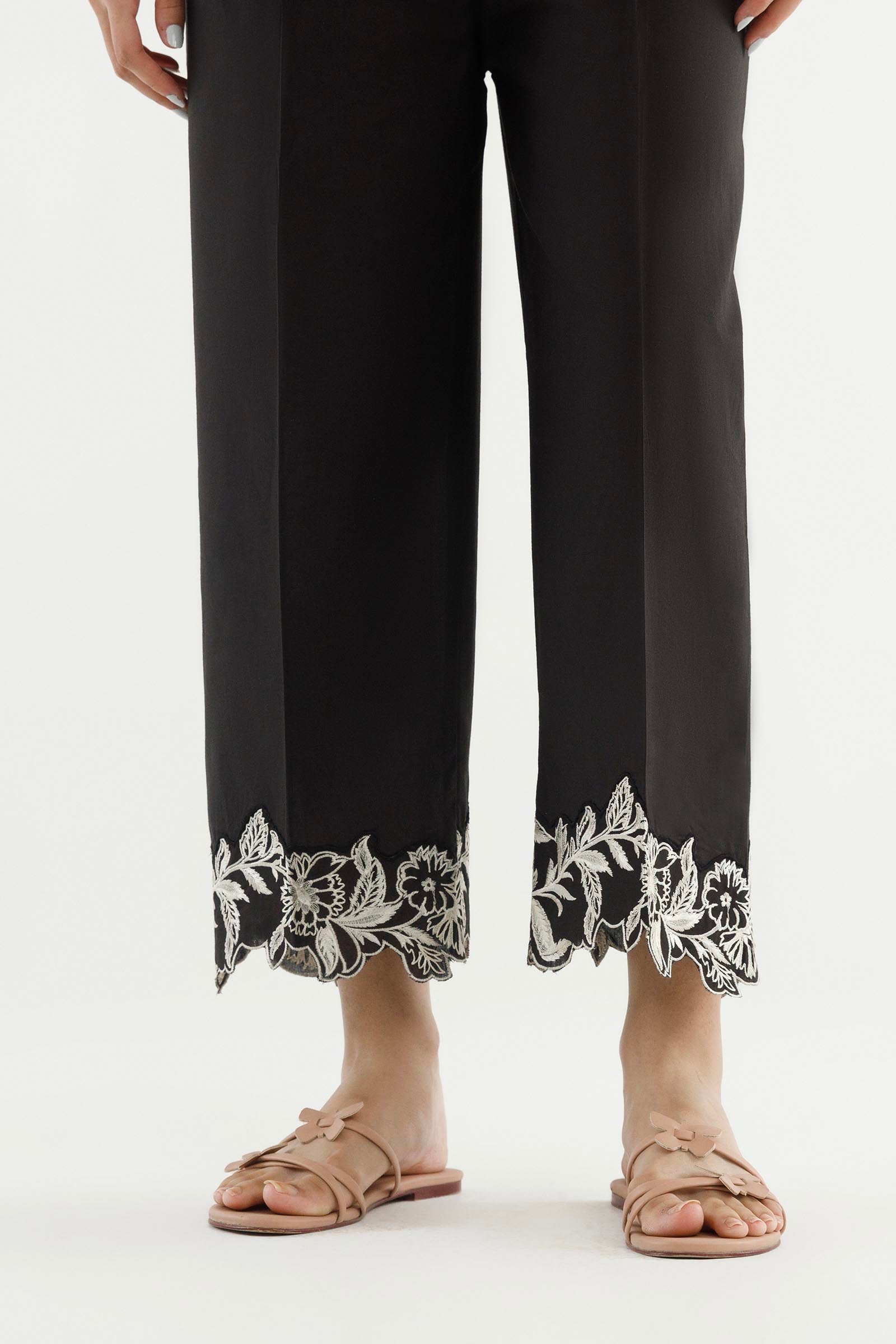 Stitched Embroidered Lawn Shalwar