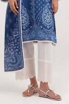 Stitched Embroidered Lawn Culotte