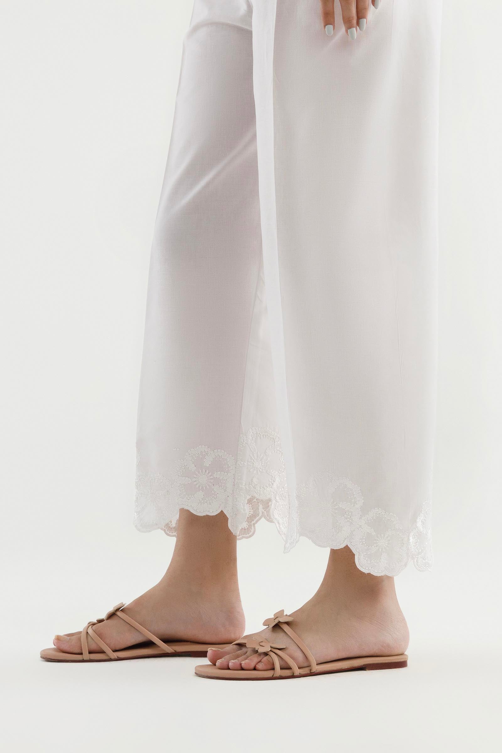 Stitched Embroidered Lawn Culotte Secondary image