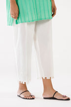 White Embroidered Lawn Culotte