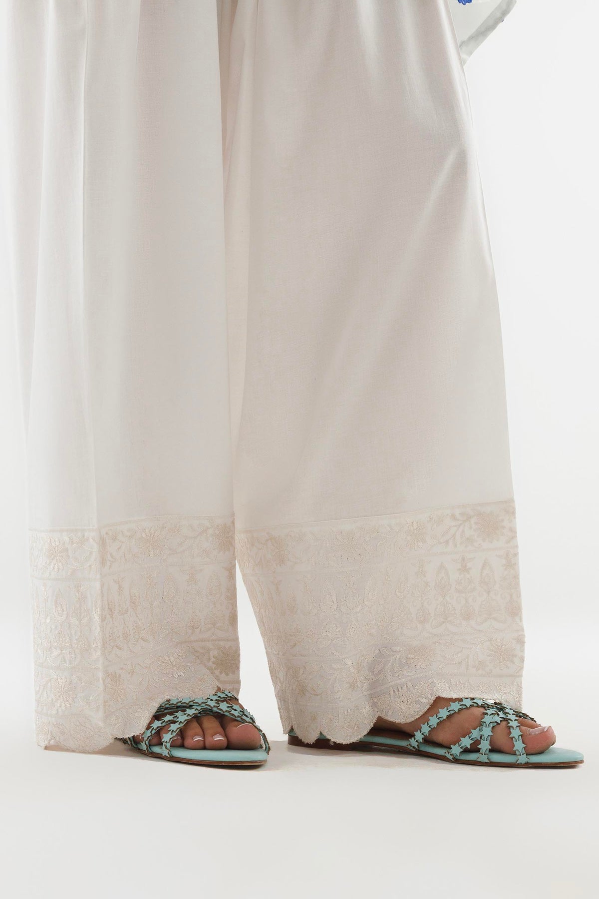 Stitched Embroidered Lawn Shalwar Main image