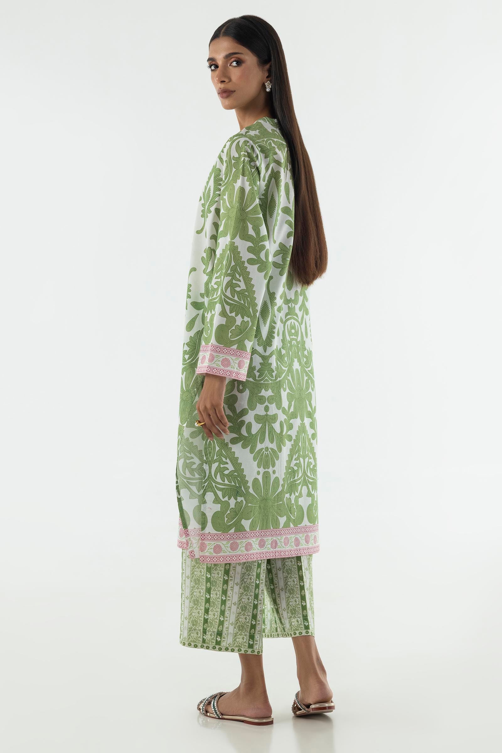 Stitched Basic Printed Shirt + Culotte Main image