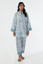 Stitched Basic Poly Cambric Shirt + Skinny Shalwar