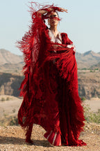 Unstitched 3 Piece Polachi Suit