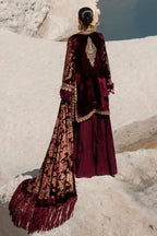 Unstitched 3 Piece Velvet Suit