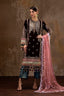 Unstitched Printed 3 Piece Velvet Suit