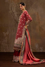 Unstitched Printed 3 Piece Velvet Suit