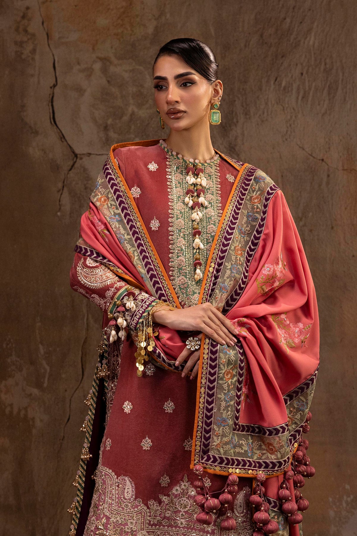 Unstitched Printed 3 Piece Velvet Suit